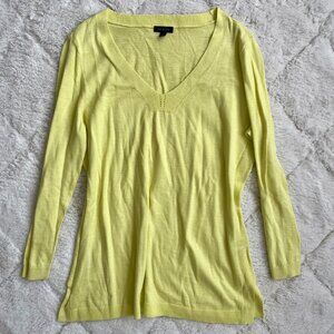 Talbots Yellow Lightweight V-Neck Sweater